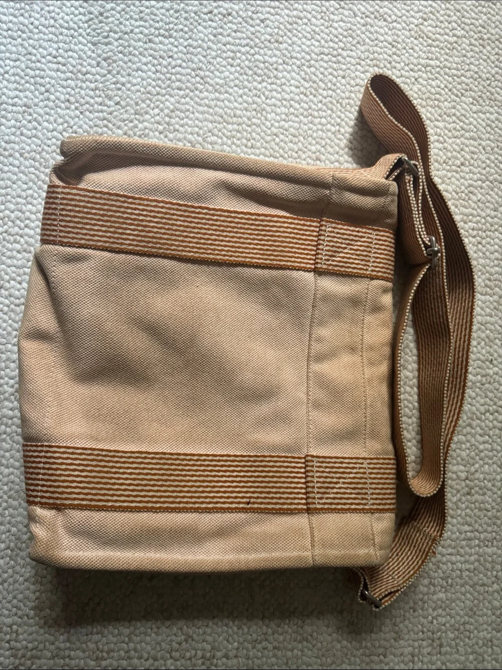 Hermes Crossbody Messenger Bag in Tan